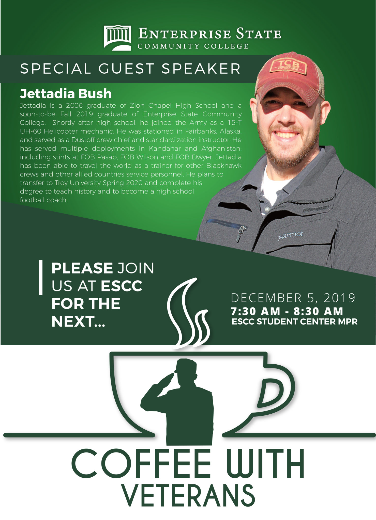 Coffee with Veterans program