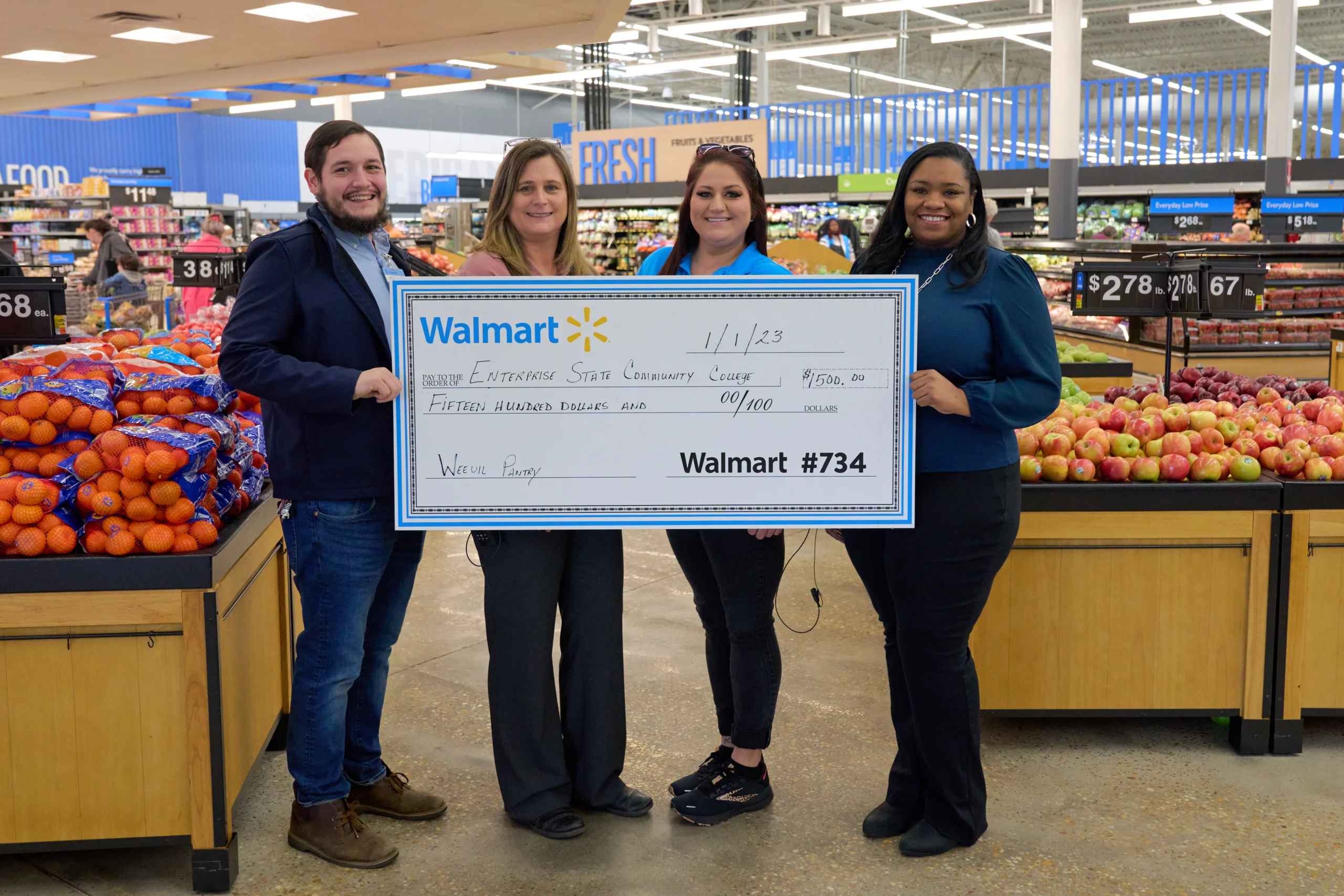 ESCC granted $1,500 from Enterprise Walmart